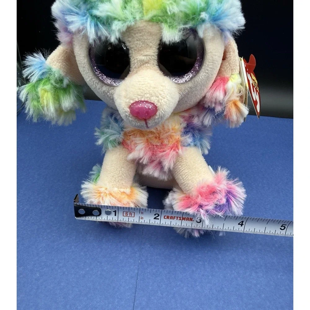 Ty Beanie Boos Rainbow‎ Poodle Dog 6